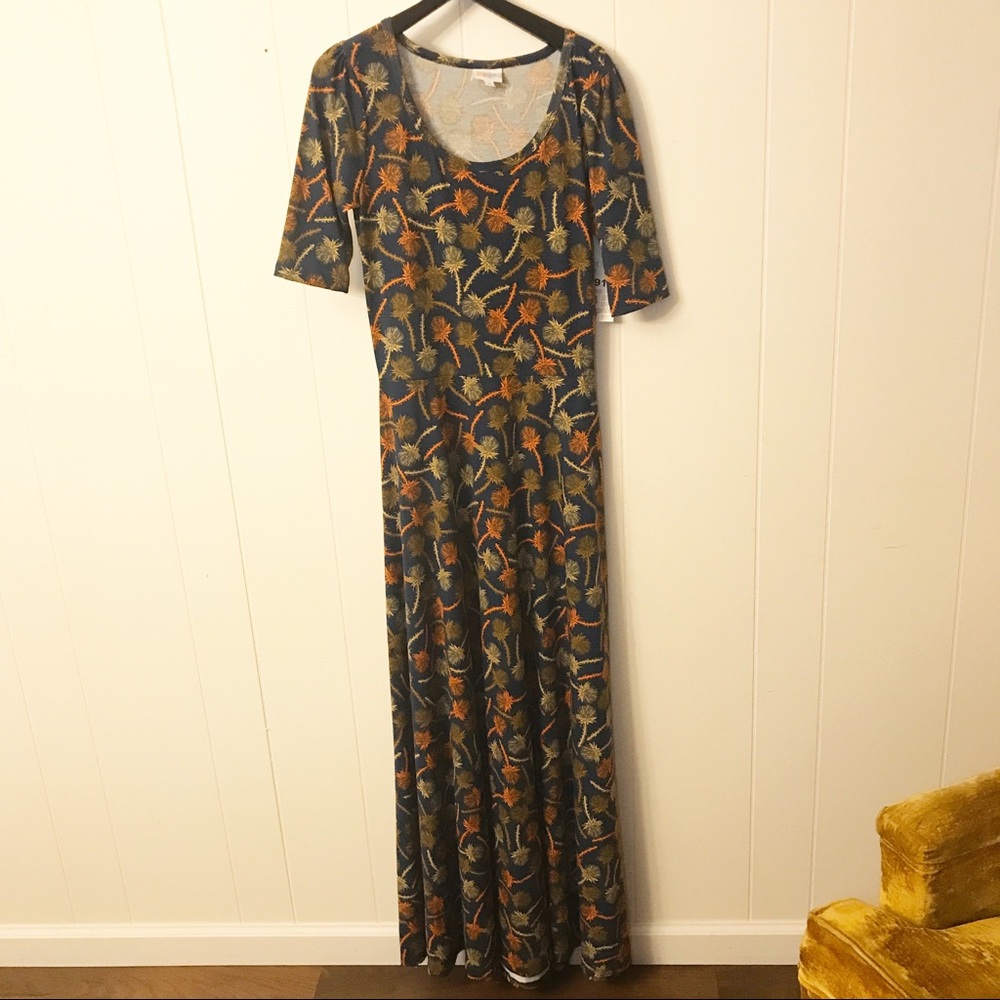 LulaRoe Ana Maxi Dress - Dandelion Print